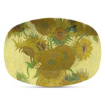 Sunflowers (Van Gogh 1888) Plastic Platter - Microwave & Oven Safe Composite Polymer