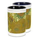 Sunflowers (Van Gogh 1888) Ceramic Pencil Holder - Large