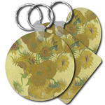 Sunflowers (Van Gogh 1888) Plastic Keychain