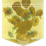 Sunflowers (Van Gogh 1888) Iron On Faux Pocket