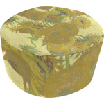 Sunflowers (Van Gogh 1888) Round Pouf Ottoman