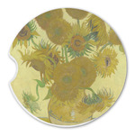 Sunflowers (Van Gogh 1888) Sandstone Car Coaster - Single