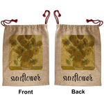 Sunflowers (Van Gogh 1888) Santa Sack - Front & Back