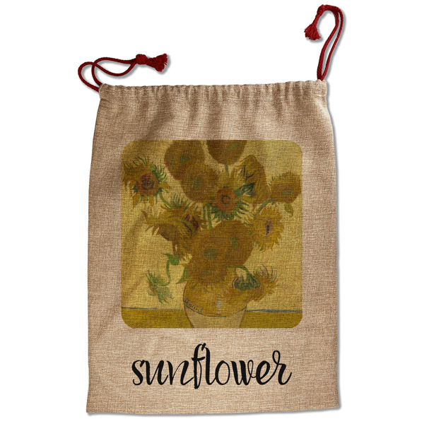 Custom Sunflowers (Van Gogh 1888) Santa Sack - Front