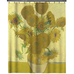 Sunflowers (Van Gogh 1888) Extra Long Shower Curtain - 70"x83"