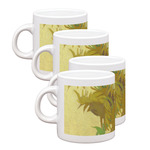 Sunflowers (Van Gogh 1888) Single Shot Espresso Cups - Set of 4