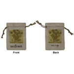 Sunflowers (Van Gogh 1888) Small Burlap Gift Bag - Front & Back