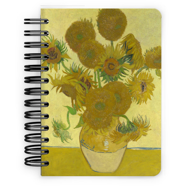 Custom Sunflowers (Van Gogh 1888) Spiral Notebook - 5x7