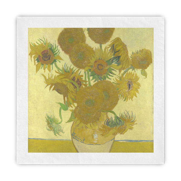 Custom Sunflowers (Van Gogh 1888) Decorative Paper Napkins