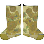 Sunflowers (Van Gogh 1888) Holiday Stocking - Double-Sided - Neoprene