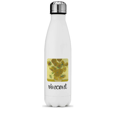 Van Gogh Flowers Water Bottle Personalised Stainless Steel 