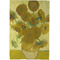 Sunflowers (Van Gogh 1888) Waffle Weave Towel - Full Color Print - Approval Image