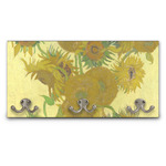 Sunflowers (Van Gogh 1888) Wall Mounted Coat Rack