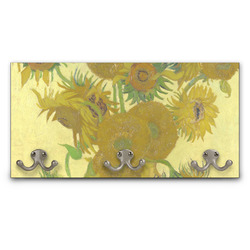 Sunflowers (Van Gogh 1888) Wall Mounted Coat Rack