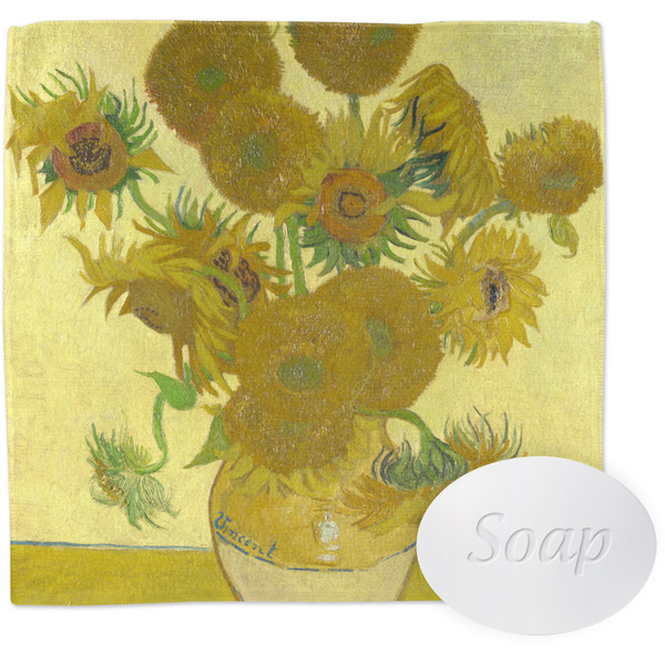 Custom Sunflowers (Van Gogh 1888) Washcloth