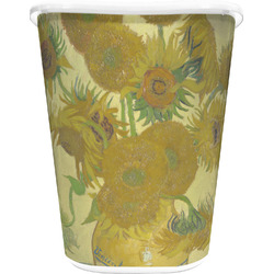 Sunflowers (Van Gogh 1888) Waste Basket - Double Sided (White)