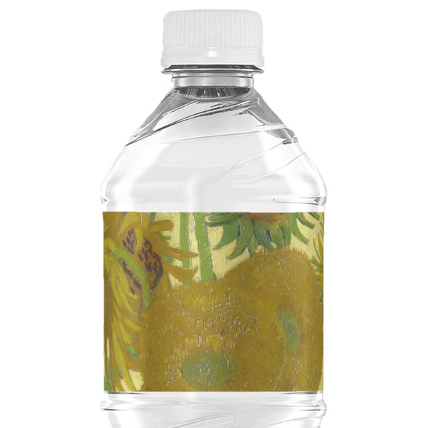 Custom Sunflowers (Van Gogh 1888) Water Bottle Labels - Custom Sized