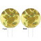 Sunflowers (Van Gogh 1888) White Plastic 6" Food Pick - Round - Double Sided - Front & Back