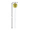 Sunflowers (Van Gogh 1888) White Plastic 7" Stir Stick - Round - Dimensions