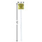 Sunflowers (Van Gogh 1888) White Plastic Stir Stick - Square - Dimensions