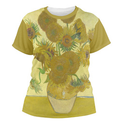 Sunflowers (Van Gogh 1888) Women's Crew T-Shirt - Large