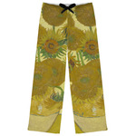 Sunflowers (Van Gogh 1888) Womens Pajama Pants - XS