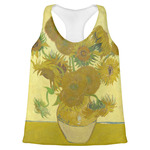 Sunflowers (Van Gogh 1888) Womens Racerback Tank Top - Medium