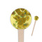 Sunflowers (Van Gogh 1888) Wooden 4" Food Pick - Round - Closeup