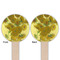 Sunflowers (Van Gogh 1888) Wooden 6" Food Pick - Round - Double Sided - Front & Back