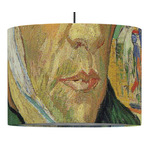 Van Gogh's Self Portrait with Bandaged Ear 16" Drum Pendant Lamp - Fabric