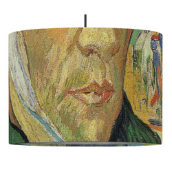 Van Gogh's Self Portrait with Bandaged Ear 16" Drum Pendant Lamp - Fabric