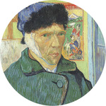 Van Gogh's Self Portrait with Bandaged Ear Multipurpose Round Labels - Custom Sized