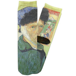 Van Gogh's Self Portrait with Bandaged Ear Adult Crew Socks