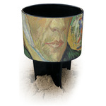 Van Gogh's Self Portrait with Bandaged Ear Black Beach Spiker Drink Holder