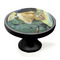 Van Gogh's Self Portrait with Bandaged Ear Black Custom Cabinet Knob (Side)