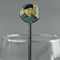 Van Gogh's Self Portrait with Bandaged Ear Black Plastic 5.5" Stir Stick - Round - Main