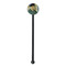 Van Gogh's Self Portrait with Bandaged Ear Black Plastic 5.5" Stir Stick - Round - Single Stick