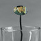 Van Gogh's Self Portrait with Bandaged Ear Black Plastic 7" Stir Stick - Oval - Main