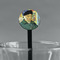 Van Gogh's Self Portrait with Bandaged Ear Black Plastic 7" Stir Stick - Round - Main