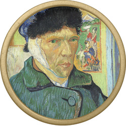Van Gogh's Self Portrait with Bandaged Ear Cabinet Knob - Gold