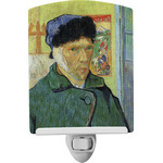 Van Gogh's Self Portrait with Bandaged Ear Ceramic Night Light