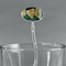 Van Gogh's Self Portrait with Bandaged Ear Clear Plastic 7" Stir Stick - Oval - Main