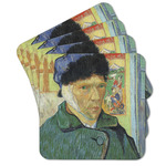 Van Gogh's Self Portrait with Bandaged Ear Cork Coaster - Set of 4