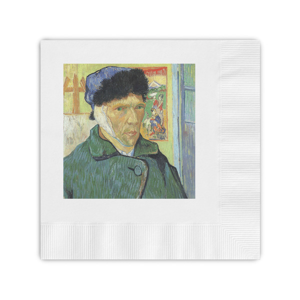 Custom Van Gogh's Self Portrait with Bandaged Ear Coined Cocktail Napkins