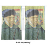 Van Gogh's Self Portrait with Bandaged Ear Curtain Panel - Custom Size