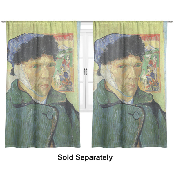 Custom Van Gogh's Self Portrait with Bandaged Ear Curtain Panel - Custom Size