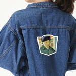 Van Gogh's Self Portrait with Bandaged Ear Twill Iron On Patch - Custom Shape - X-Large