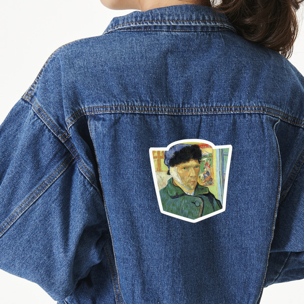 Custom Van Gogh's Self Portrait with Bandaged Ear Twill Iron On Patch - Custom Shape - X-Large