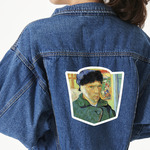 Van Gogh's Self Portrait with Bandaged Ear Twill Iron On Patch - Custom Shape - 2XL - Set of 4