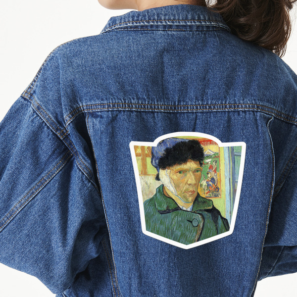 Custom Van Gogh's Self Portrait with Bandaged Ear Twill Iron On Patch - Custom Shape - 2XL - Set of 4